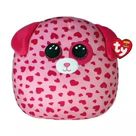 Plush Ty Squish-A-Boos Tickle Pink Dog 22cm
