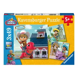 Puzzle Ravensburger Dino Ranch 3x 49Pcs