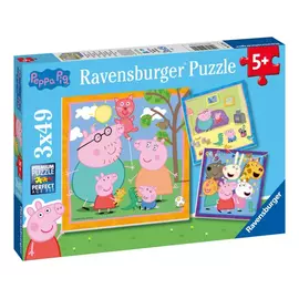 Puzzle Ravensburger Peppa Pig 3x 49Pcs