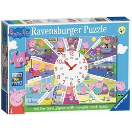 Puzzle Ravensburger Peppa Pig Tell The Time Clock 60 copë