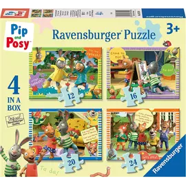 Puzzle Ravensburger Pip & Posy Come On Let's Play Four In A Box