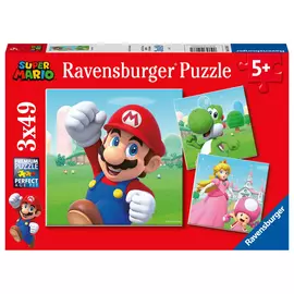 Puzzle Ravensburger Super Mario 3x 49 Pcs