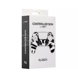 Skin Controller Qubick Black & White For PS5