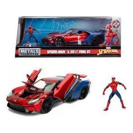 Vehicle Jada Marvel Ford GT 2017 With Spider-Man 1:24