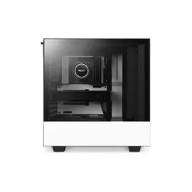 Case NZXT H510 Flow , 2x Aer F 120mm Fans , Mid Tower , Tempered Glass , White , CA-H52FW-01