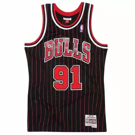 Basketball T-shirt Mitchell & Ness Chicago Bulls Dennis Rodman Black, Size: L