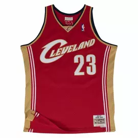 Basketball T-shirt Mitchell & Ness Lebron James Cleveland Cavaliers Red, Size: L