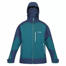 Men's Sports Jacket Regatta Hewitts VII Blue Green Hood, Size: L