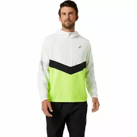 Men's Sports Jacket Asics Lite-Show White, Size: L