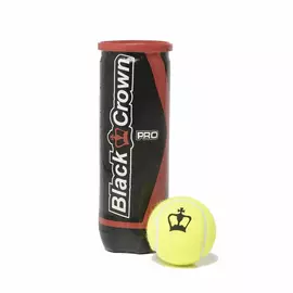 Tennis Balls Black Crown 1237 3 Pieces