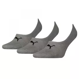 Ankle Sports Socks Puma FOOTIE (3 Pairs) Grey, Foot Size: 35-38, Size: 35-38