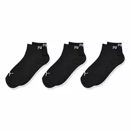 Çorape sportive Puma KIDS QARTER (3 palë), Ngjyrë: E zezë, Madhësia: 31-34