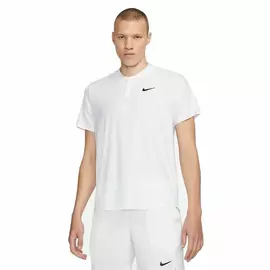 Men’s Short Sleeve Polo Shirt Nike Court Dri-Fit Advantage White, Size: L