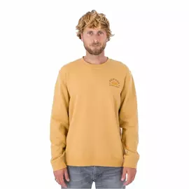 Men’s Sweatshirt without Hood Hurley No Bummers Ocre, Size: S