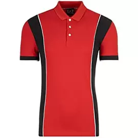 Këmishë polo për meshkuj me mëngë të shkurtra Armani Jeans 3GPF81 PJ61Z C1450 E kuqe pambuku (M)