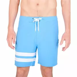 Men’s Bathing Costume Hurley Block Party 18" Sky blue, Size: 28