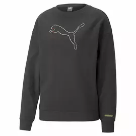 Women’s Sweatshirt without Hood Puma Better Black, Size: L