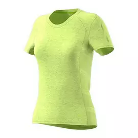 Women’s Short Sleeve T-Shirt Adidas FR SN 37C SS W CG1084 Yellow, Size: M