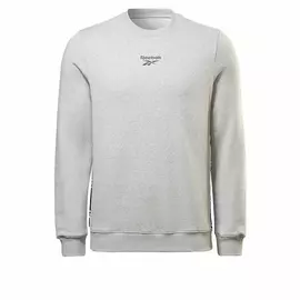 Men’s Sweatshirt without Hood Reebok Identity Tape Crew Grey, Size: L