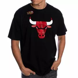 Basketball T-shirt Mitchell & Ness Chicago Bulls Black, Size: L