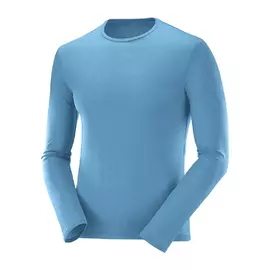 Men’s Long Sleeve T-Shirt Salomon Agile Training LS Sky blue Celeste, Size: S