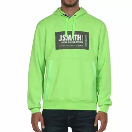 Men’s Hoodie John Smith Siete verde Lime green, Size: L