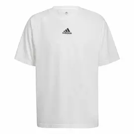 Bluzë për meshkuj me mëngë të shkurtra Adidas Essentials Brandlove White, Madhësia: L