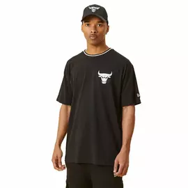 Men’s Short Sleeve T-Shirt New Era Chicago Bulls Black, Size: L