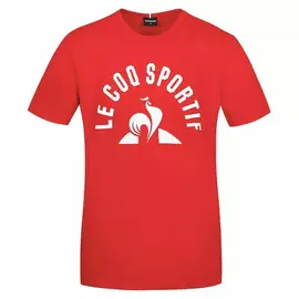 Men’s Short Sleeve T-Shirt Le coq sportif Bat Nº2 Red, Size: L