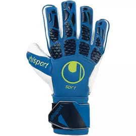 Goalkeeper Gloves Uhlsport Soft Pro Blue, Size: 9.5