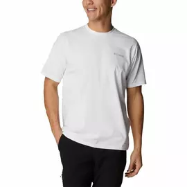 Men’s Short Sleeve T-Shirt Columbia Sun Trek White, Size: L