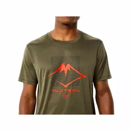 Bluzë për meshkuj me mëngë të shkurtra Asics FUJITRAIL Jeshile