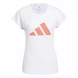 Women’s Short Sleeve T-Shirt Adidas Training 3B White, Size: M