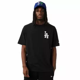 Men’s Short Sleeve T-Shirt New Era Los Angeles Dodgers MLB City Graphic Oversized Black, Size: L