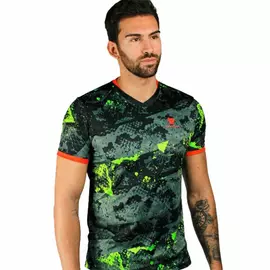 Short-sleeve Sports T-shirt Cartri Castri Cobra Green Padel Black, Size: M