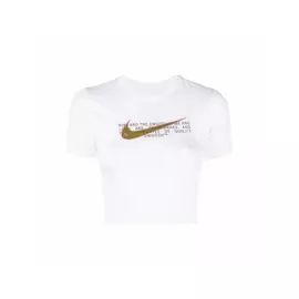 Bluzë femrash me mëngë të shkurtra TEE SLIM CRP SWOOSH DN5798 Nike 100 Bardhë, Madhësia: L