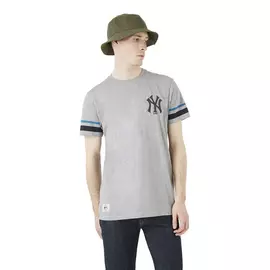 T-shirt New Era Heritage Stripe New York Yankees Grey Light grey, Size: L