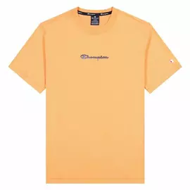 Short Sleeve T-Shirt Champion Crewneck M Orange, Size: L