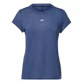 Bluzë femrash me mëngë të shkurtra Reebok Workout Ready blu e errët, Madhësia: L