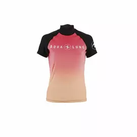 Short-sleeve Sports T-shirt Aqua Sphere Rash Guard Pink, Size: L