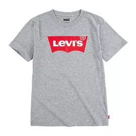 Bluzë për fëmijë me mëngë të shkurtra Levi's Batwing Gri Gri e hapur, Madhësia: 10 vite