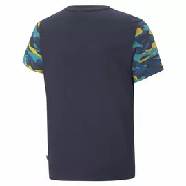 Child's Short Sleeve T-Shirt Puma Essentials+ Black Camouflage Boys, Size: 5-6 Years