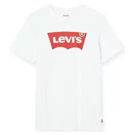 Child's Short Sleeve T-Shirt Levi's Batwing 4 Years White