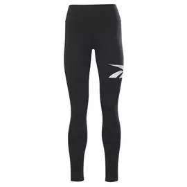 Sports Leggings Reebok Essentials Vector W Black, Size: XXS