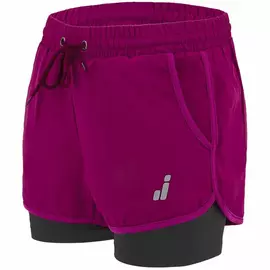 Pantallona të shkurtra sportive për femra Joluvi Meta Duo Purple, Madhësia: S