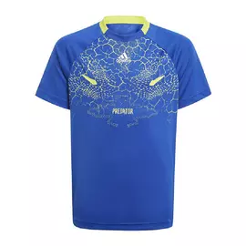 Children's Short Sleeved Football Shirt Adidas Predator Inspired Blue, Size: 7-8 Years
