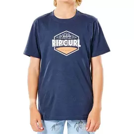 Child's Short Sleeve T-Shirt Rip Curl Filler Tee B Blue, Size: 12 Years