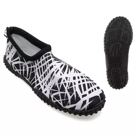 Slippers Lines White/Black, Size: 41