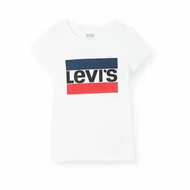 Bluzë për fëmijë me mëngë të shkurtra Levi's E4900 E bardhë (10 vjet)