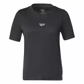 Women’s Short Sleeve T-Shirt Reebok Tape Pack Black, Size: M